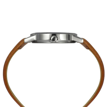 Helix By Timex Black Round Analog Leather Watch Men -TW047HG00