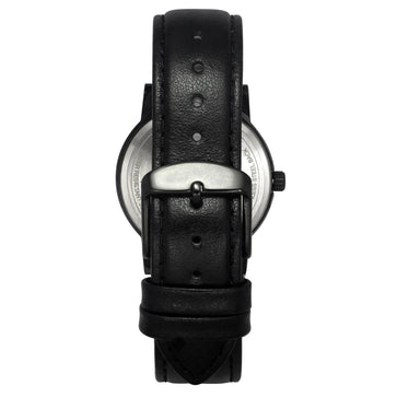 Helix By Timex Black Round Analog Leather Watch Men -TW047HG03