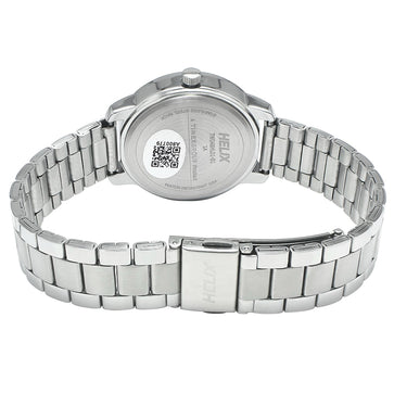 Helix By Timex Silver Round Analog Brass Watch Women -TW048HL01