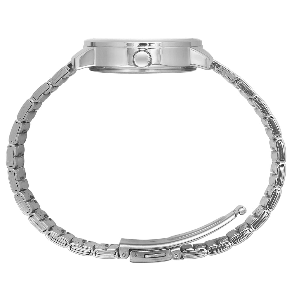 Helix By Timex Blue Round Analog Brass Watch Women -TW048HL06