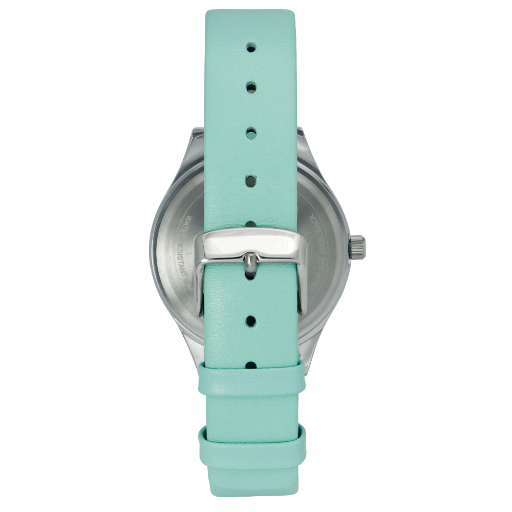 Helix By Timex Mint Round Analog Leather Watch Women -TW049HL01
