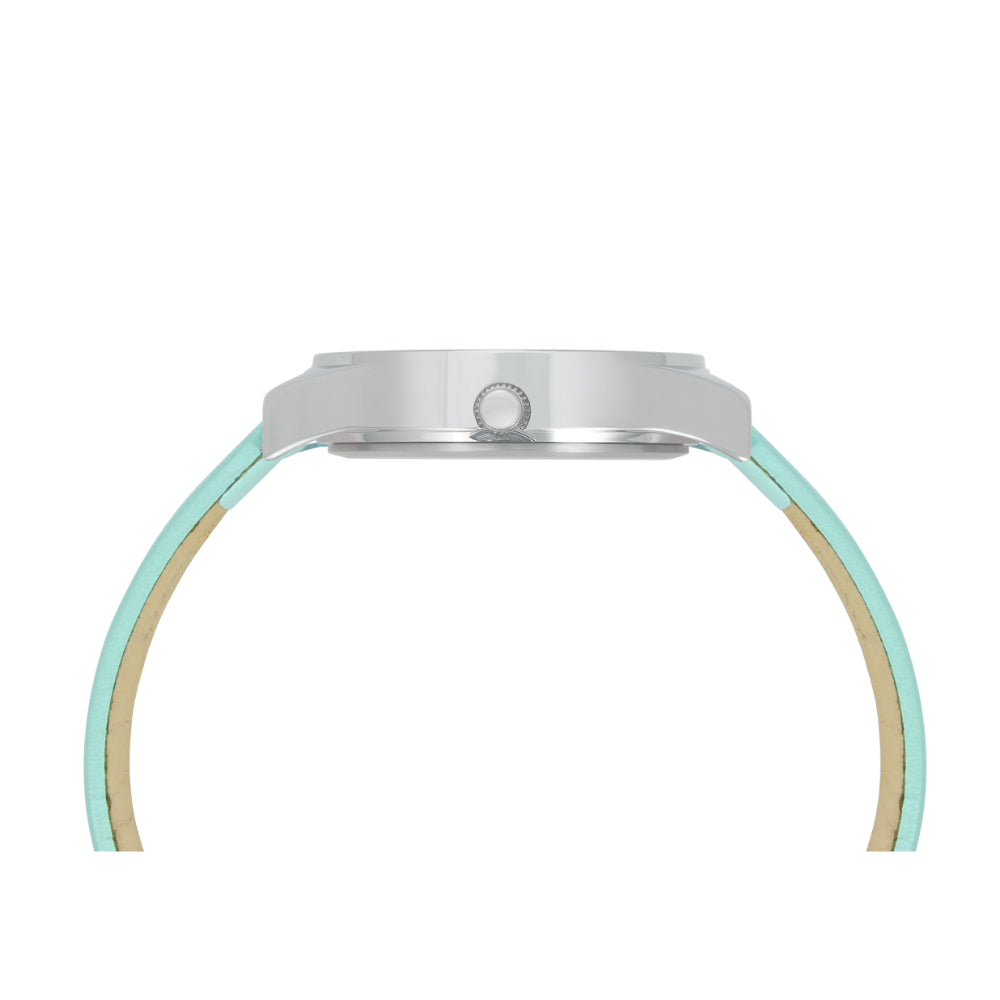 Helix By Timex Mint Round Analog Leather Watch Women -TW049HL01