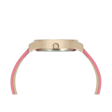 Helix By Timex Pink Round Analog Leather Watch Women -TW049HL02