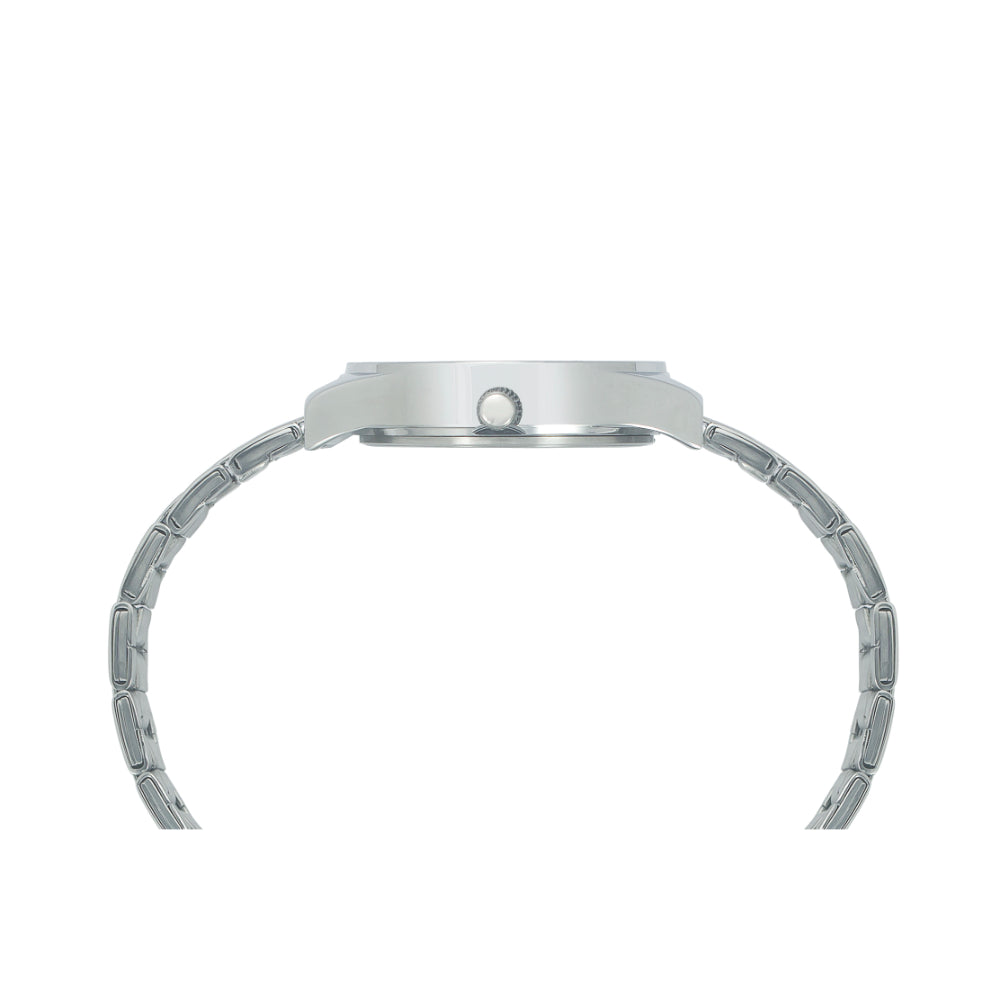 Helix By Timex Silver Round Analog Stainless Steel Watch Women -TW049HL04