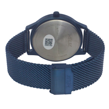 Helix By Timex Blue Round Analog Stainless Steel Watch Men -TW051HG01