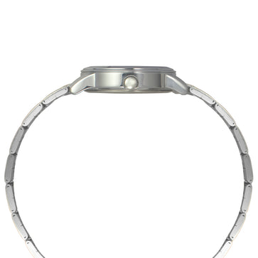 Helix By Timex Silver Round Analog Stainless Steel Watch Women -TW052HL02