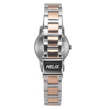 Helix By Timex Blue Round Analog Stainless Steel Watch Women -TW052HL03
