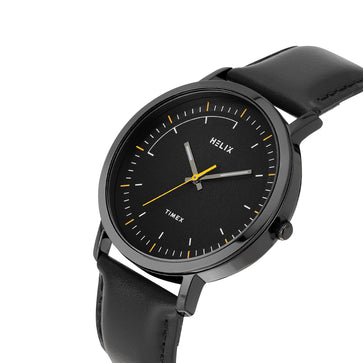 Helix By Timex Round 42mm Black Dial Analog Men Watch - TW053HG13T