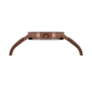 Helix By Timex Round 42mm Brown Dial Analog Men Watch - TW053HG14T