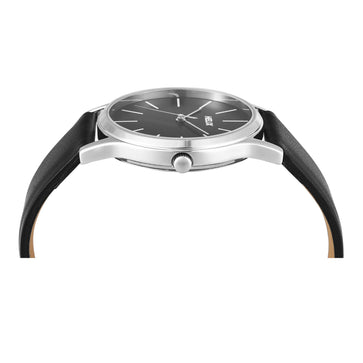 Helix By Timex Green Round Analog Leather Watch Men -TW054HG01