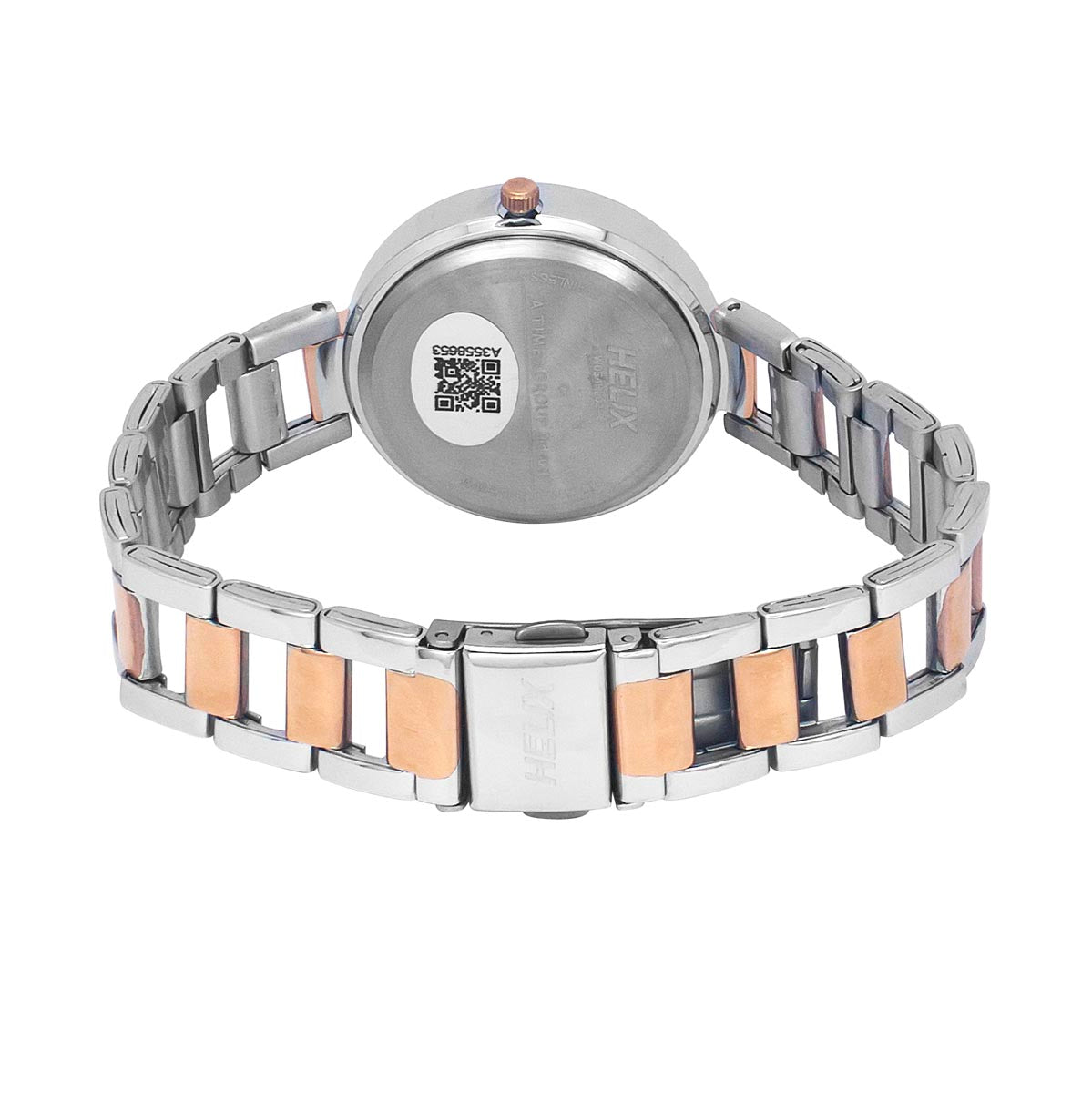Helix By Timex Black Round Analog Stainless Steel Watch Women -TW054HL02