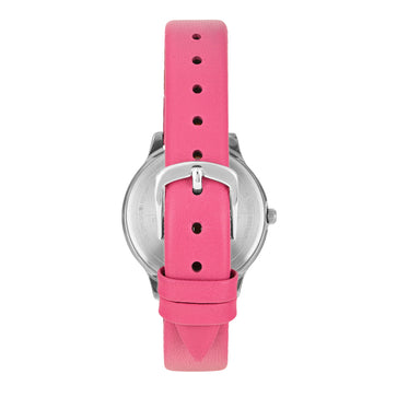 Helix By Timex Pink Round Analog Leather Watch Women -TW055HL01