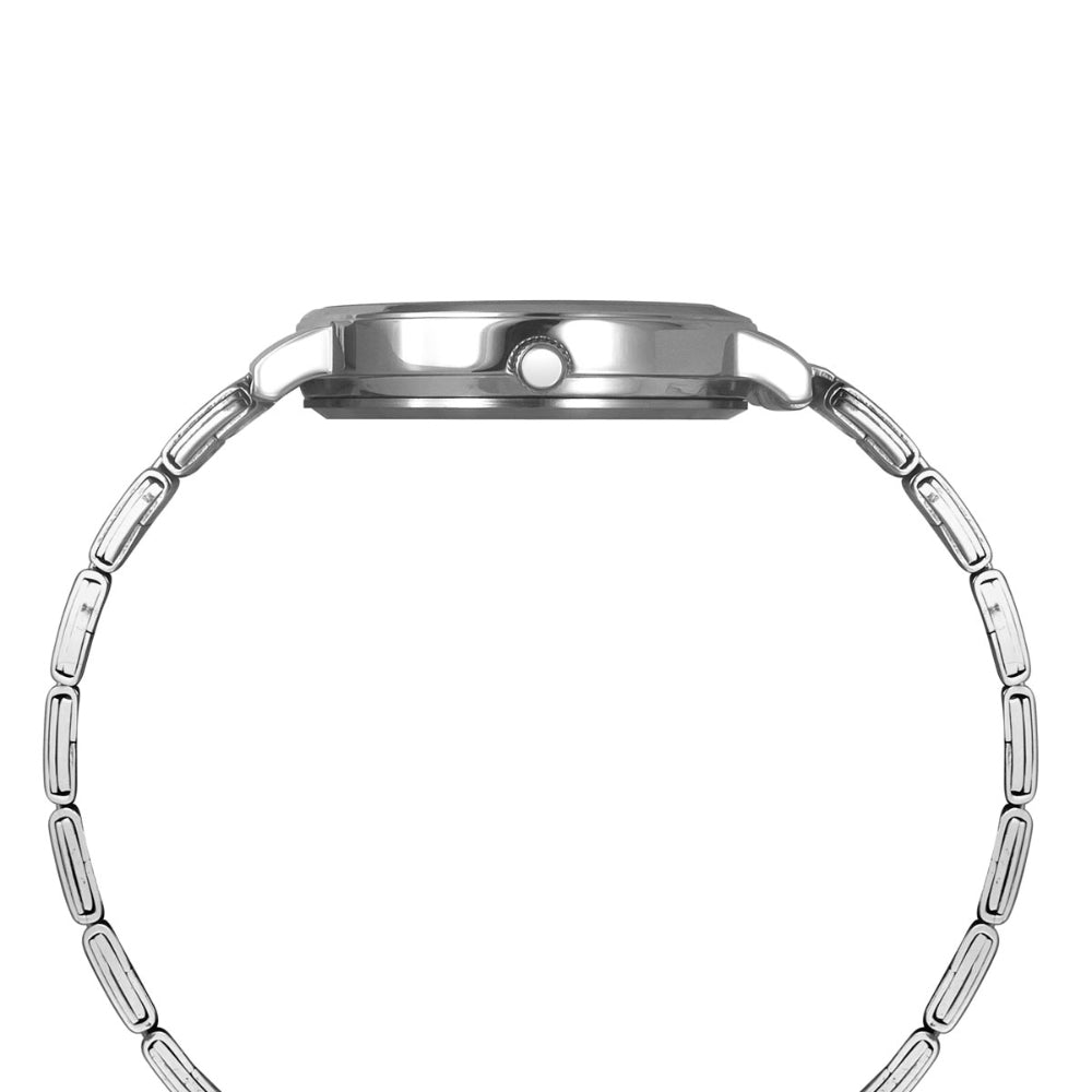 Helix By Timex Blue Round Analog Stainless Steel Watch Women -TW056HL03