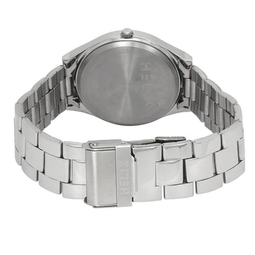 Helix By Timex Silver Round Analog Stainless Steel Watch Men -TW060HG00T