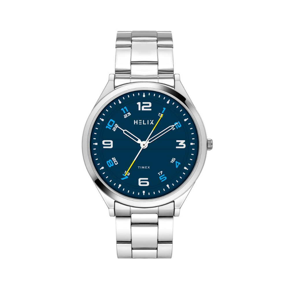 Helix By Timex Green Round Analog Stainless Steel Watch Men -TW060HG02T