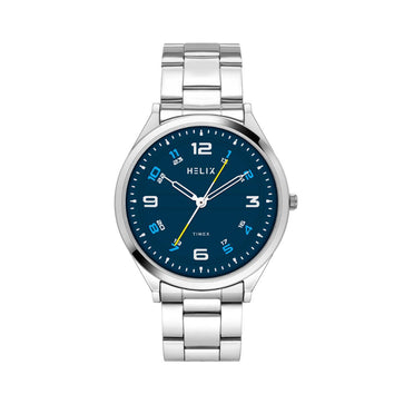 Helix By Timex Green Round Analog Stainless Steel Watch Men -TW060HG02T