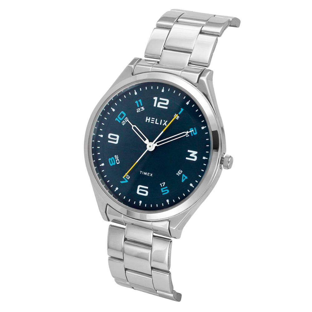Helix By Timex Green Round Analog Stainless Steel Watch Men -TW060HG02T