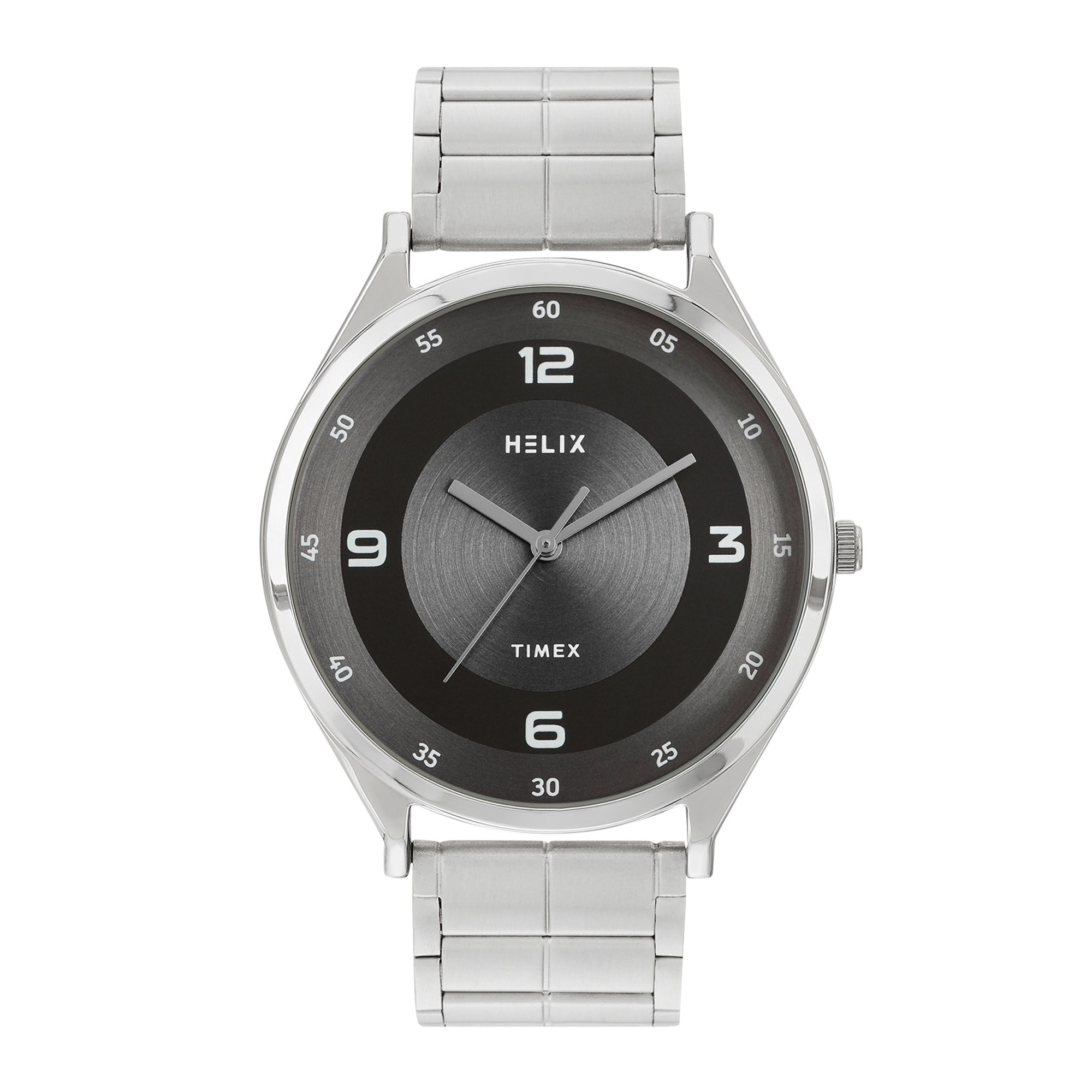 Helix By Timex Round 42mm Grey Dial Analog Men Watch - TW060HG05T