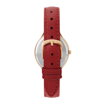 Helix By Timex Round 34mm Red Dial Analog Women Watch - TW060HL07T