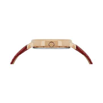 Helix By Timex Round 34mm Red Dial Analog Women Watch - TW060HL07T