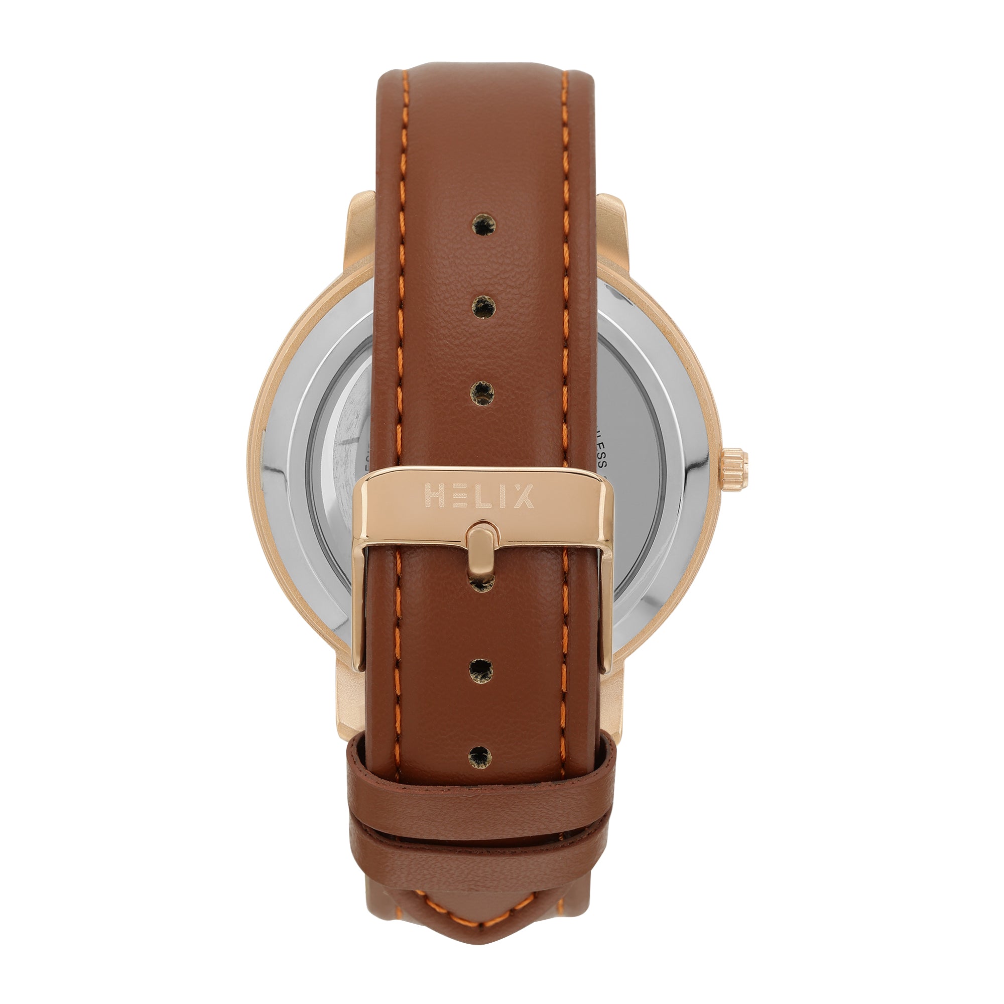 Helix By Timex Round 42mm Rose Gold Dial Analog Men Watch - TW063HG00T
