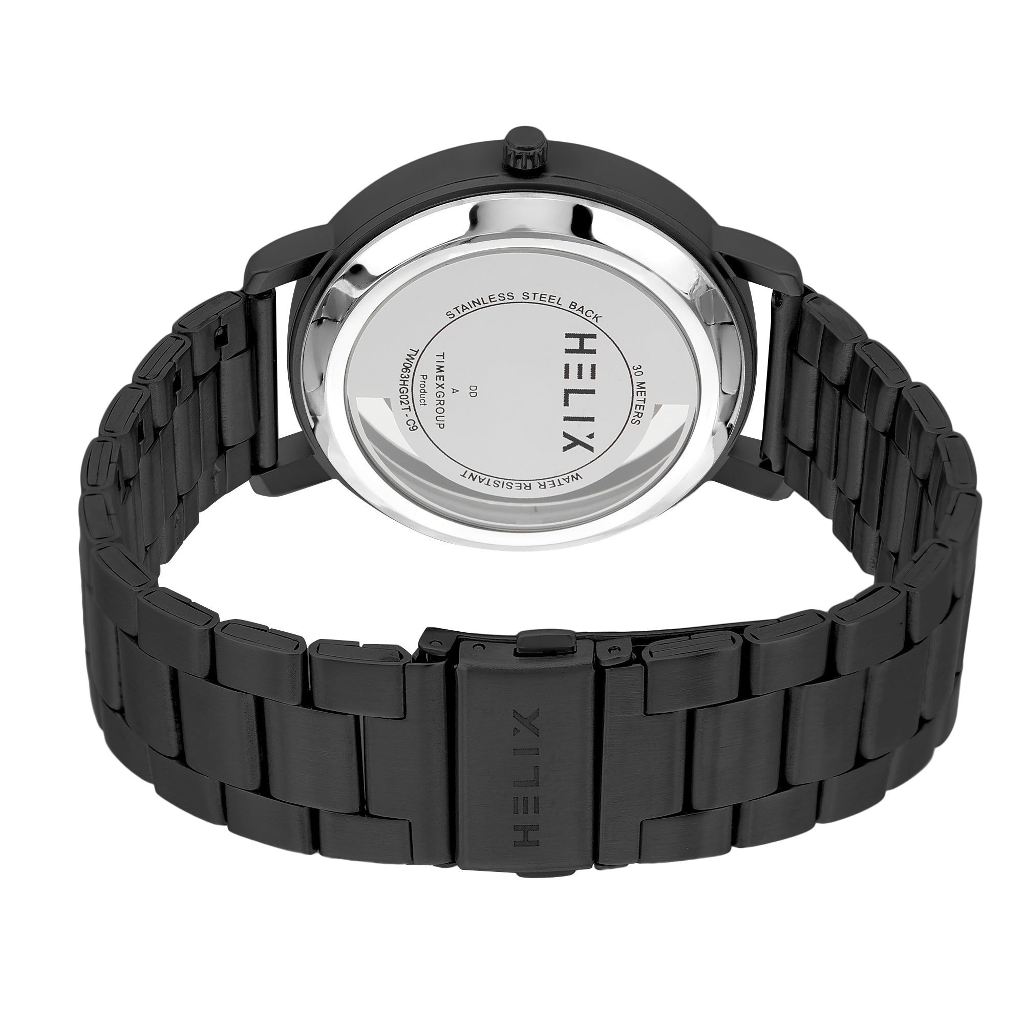 Helix By Timex Round 42mm Silver Dial Analog Men Watch - TW063HG02T