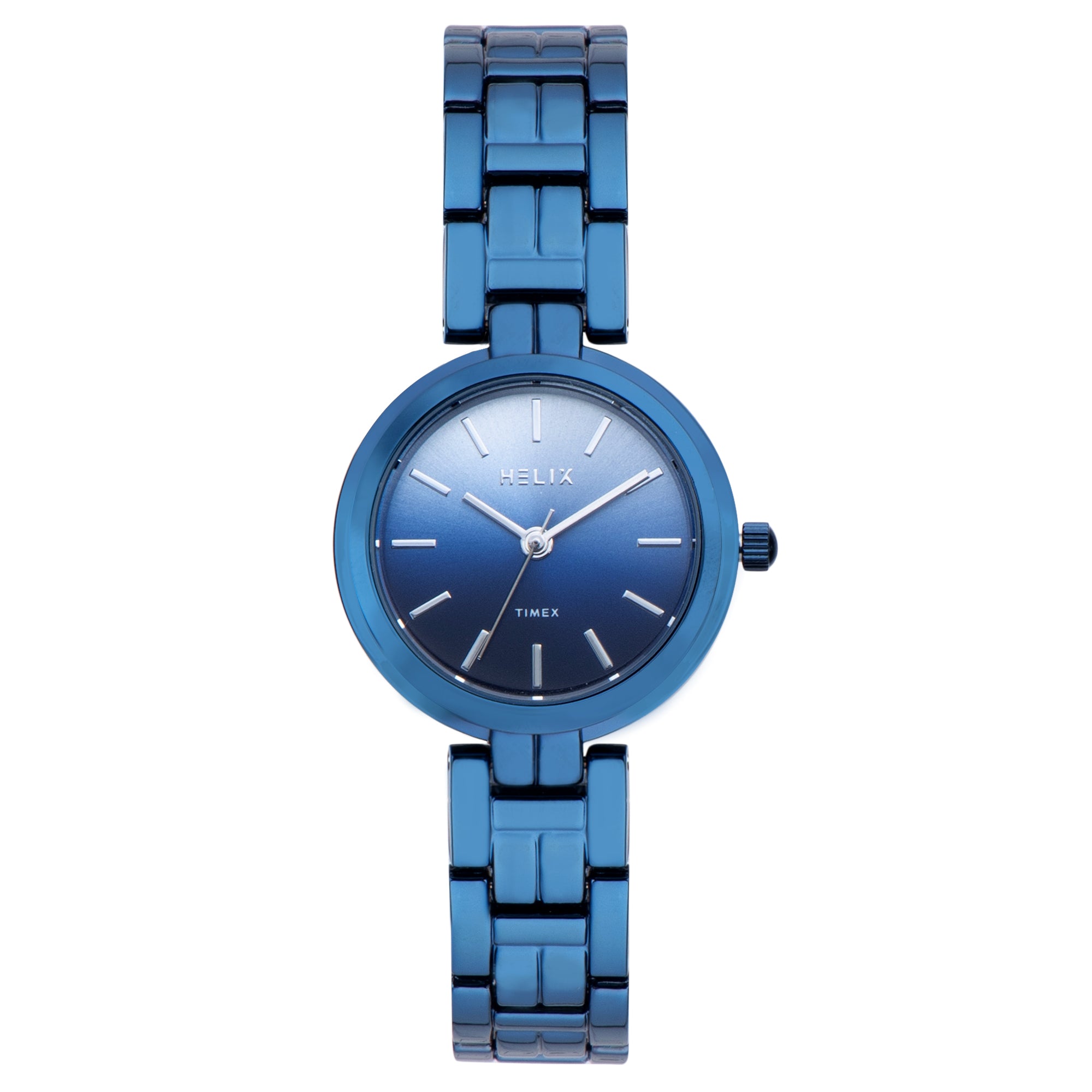 Helix By Timex Round 28mm Blue Dial Analog Women Watch - TW065HL02T