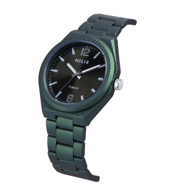 Helix By Timex Round 41mm Green Dial Analog Men Watch - TW066HG03T