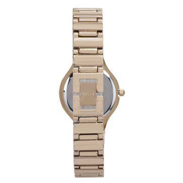 Helix By Timex Round 30mm White Dial Analog Women Watch - TW066HL00T
