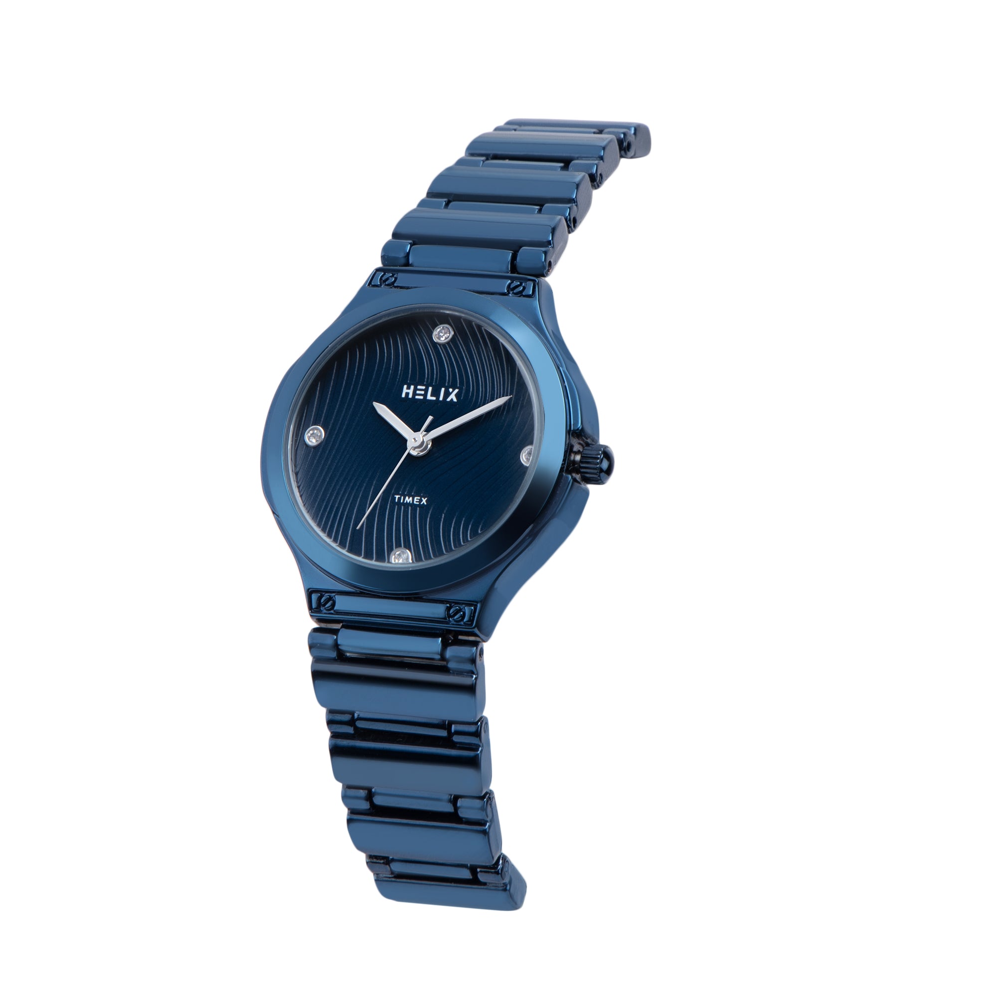 Helix By Timex Round 30mm Blue Dial Analog Women Watch - TW066HL02T