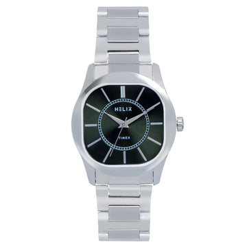 Helix By Timex Round 40mm Green Dial Analog Men Watch - TW067HG00T