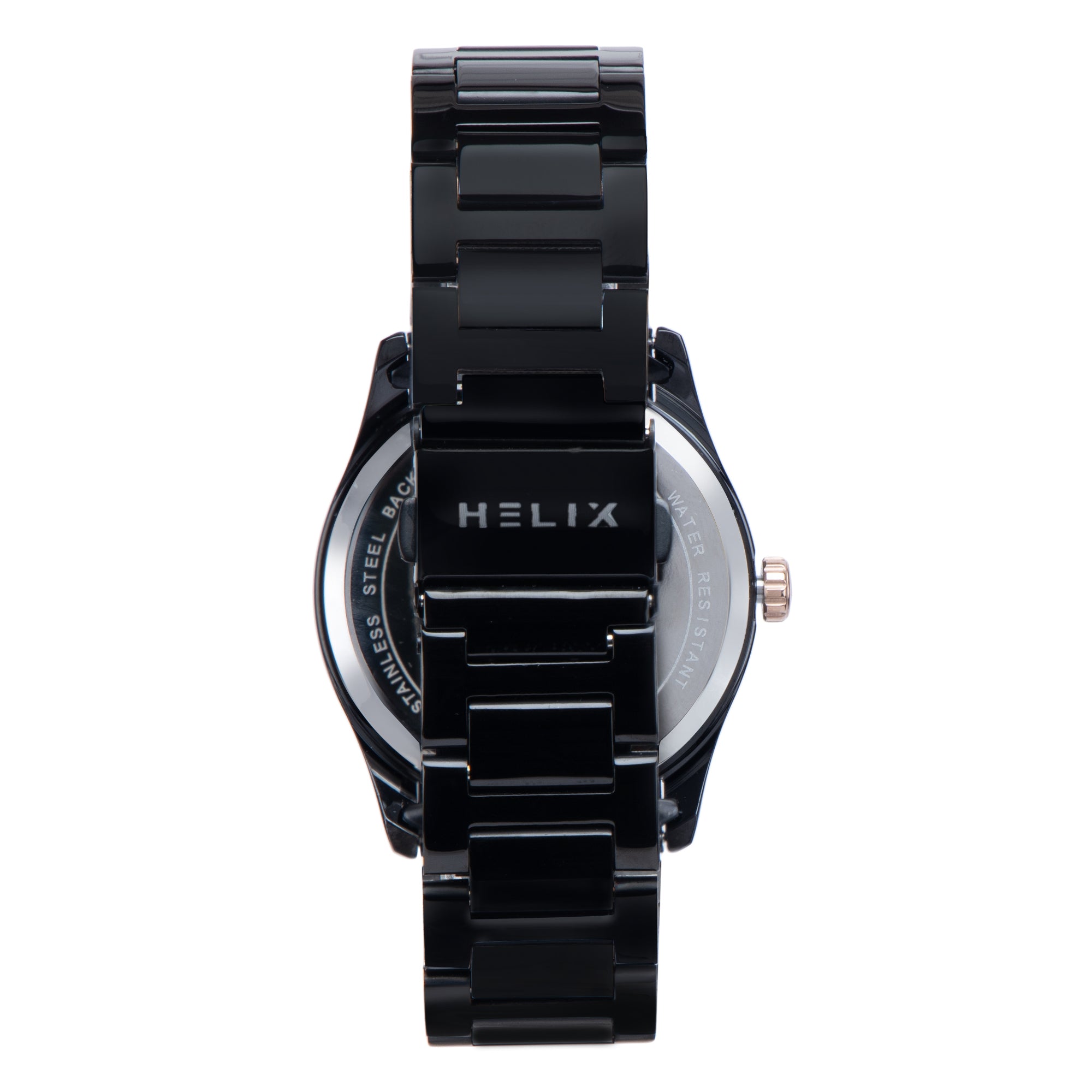Helix By Timex Round 40mm Black Dial Analog Men Watch - TW067HG02T