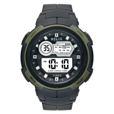 Helix By Timex Round 49mm Grey Dial Digital Men Watch - TWESK6300T