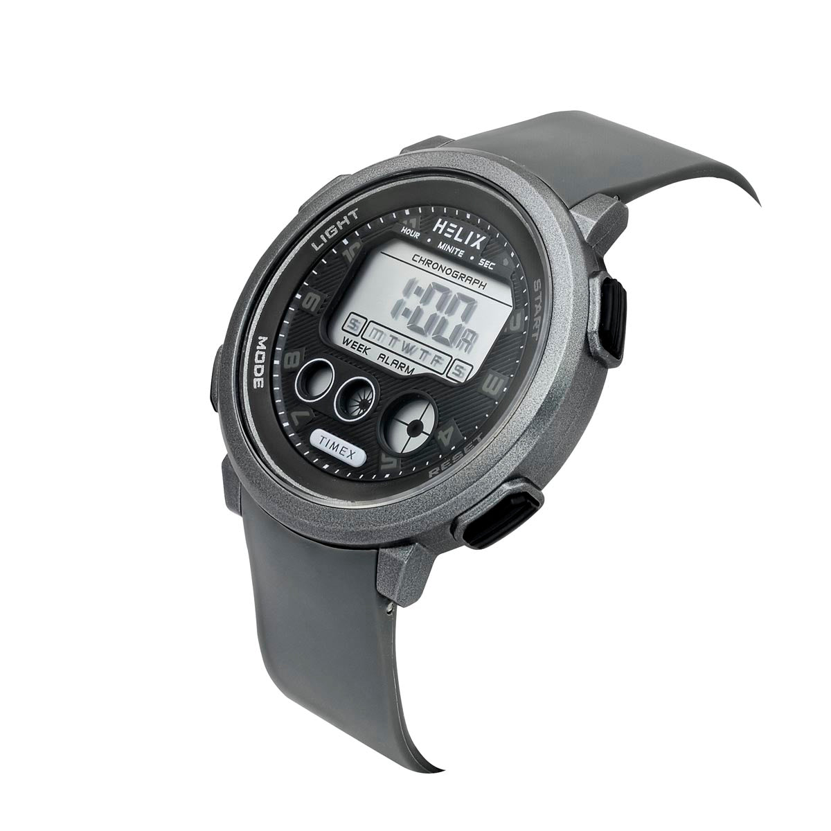 Helix By Timex Round 48mm Grey Dial Digital Men Watch - TWESK6401T