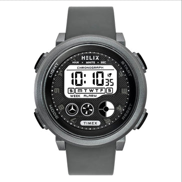 Helix By Timex Round 48mm Grey Dial Digital Men Watch - TWESK6401T