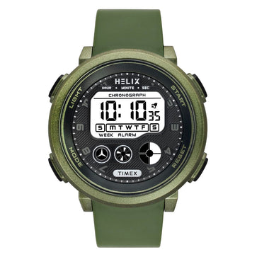Helix By Timex Round 48mm Grey Dial Digital Men Watch - TWESK6402T