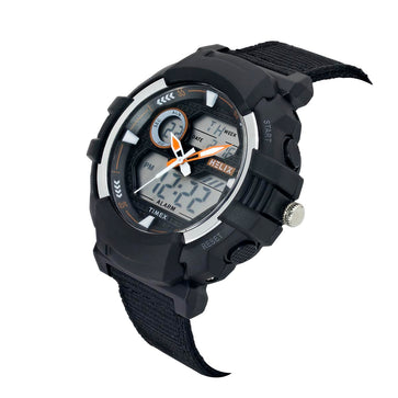 Helix By Timex Round 49mm Black Dial Ana Digital Men Watch - TWESK6500T