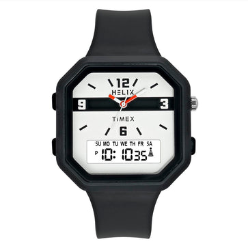 Helix By Timex Octagonal 40mm Grey Dial Ana Digital Men Watch - TWESK6600T
