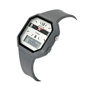 Helix By Timex Octagonal 40mm Grey Dial Ana Digital Men Watch - TWESK6602T
