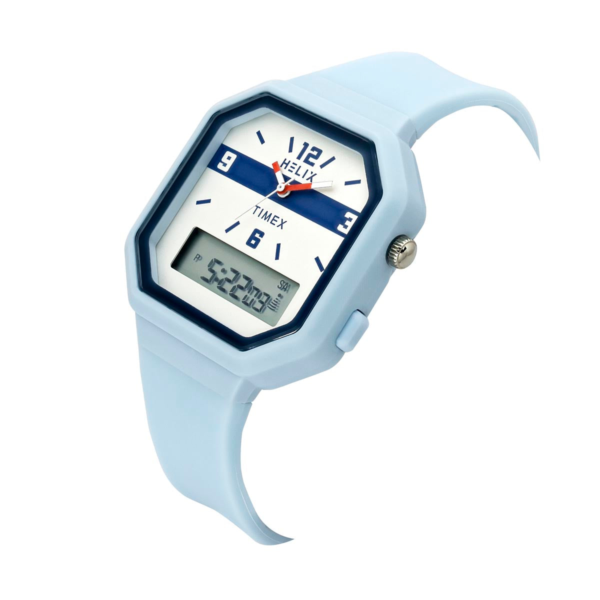 Helix By Timex Octagonal 40mm Grey Dial Ana Digital Men Watch - TWESK6603T