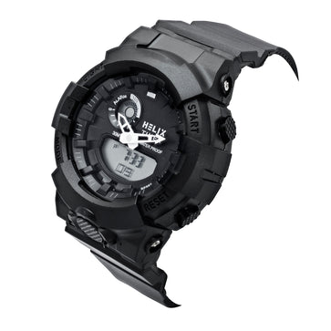 Helix By Timex Round 45mm Black Dial Ana Digital Men Watch - TWESK7401T
