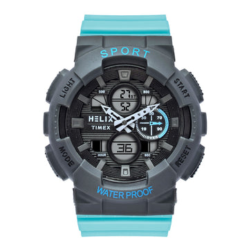 Helix By Timex Round 50mm Black Dial Ana Digital Men Watch - TWESK7500T