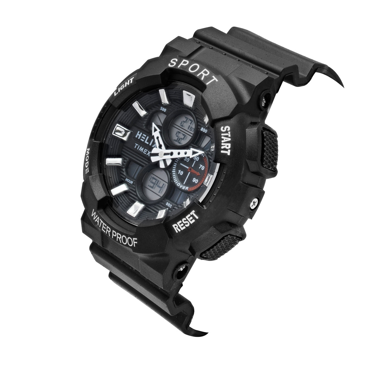 Helix By Timex Round 50mm Black Dial Ana Digital Men Watch - TWESK7502T