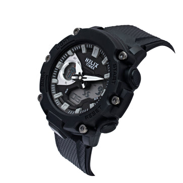 Helix By Timex Round 52mm Black Dial Ana Digital Men Watch - TWESK7603T
