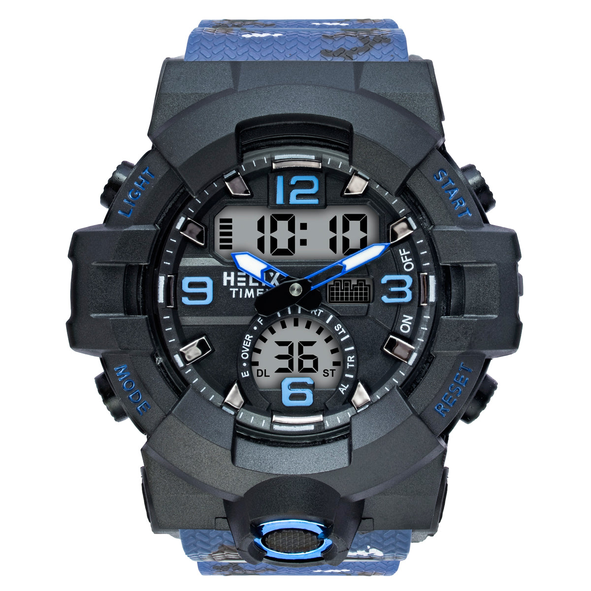 Helix By Timex Round 53mm Black Dial Ana Digital Men Watch - TWESK7700T