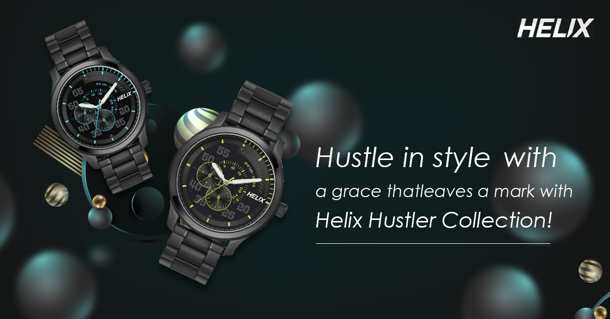 HUSTLE IN STYLE WITH A GRACE THAT LEAVES A MARK WITH HELIX HUSTLER COLLECTION!