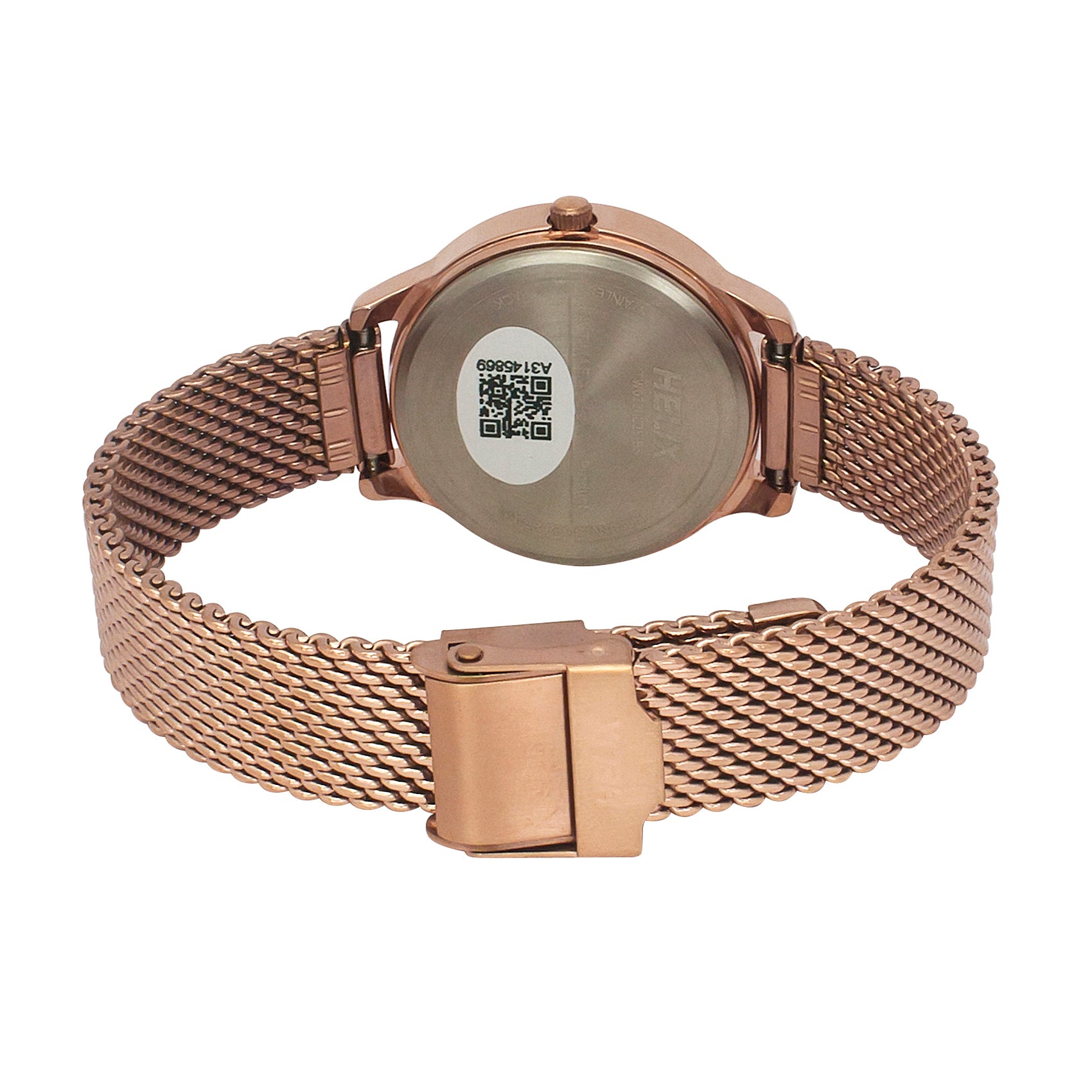 Helix By Timex Rose Gold Round Analog Stainless Steel Watch Women -TW022HL25