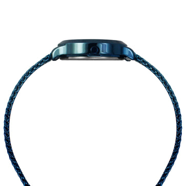 Helix By Timex Blue Round Analog Stainless Steel Watch Women -TW022HL26