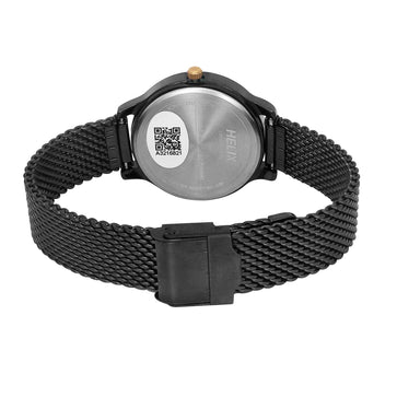 Helix By Timex Black Round Analog Stainless Steel Watch Women -TW022HL36