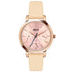 Helix By Timex Pink  Round Analog Leather Watch Women -TW024HL35